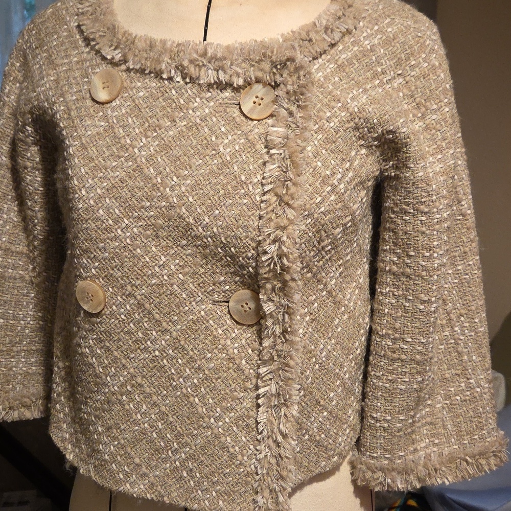 Modify Women's Tan Tweed‎ Jacket - Picture 2 of 4